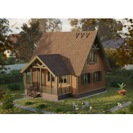 Ламинированная черепица Серия Dragon Standard, тёмно-коричневый