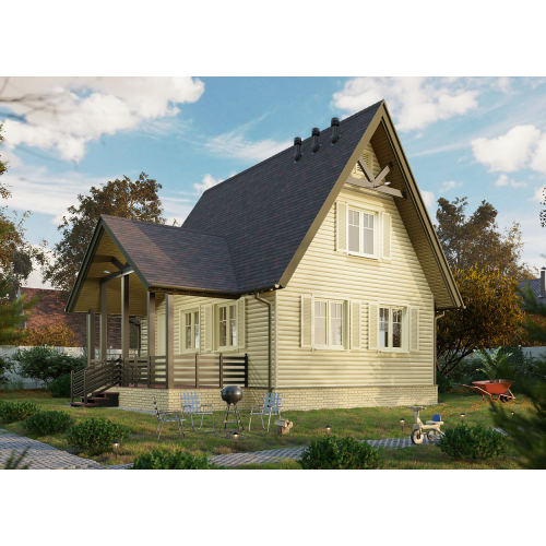 Сайдинг LUX под дерево, Блок-Хаус, рябина