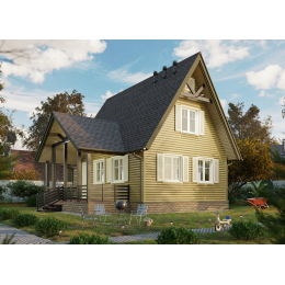 Сайдинг LUX под дерево, Блок-Хаус, миндаль