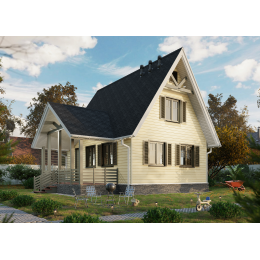 Сайдинг LUX под дерево, Брус, зрелый каштан