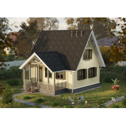 Сайдинг LUX под дерево, Брус, зрелый каштан