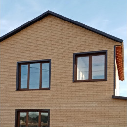 Сайдинг LUX под камень, Bergart, пекан