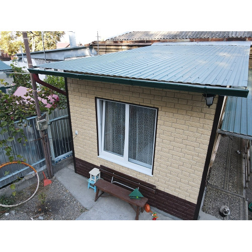 Сайдинг LUX под камень, Bergart, кедровый орех