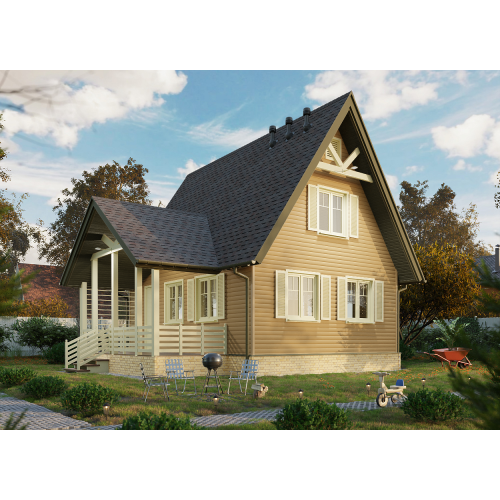 Сайдинг Premium, Блок-Хаус, капучино