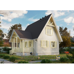 Сайдинг Premium, Брус, пломбир