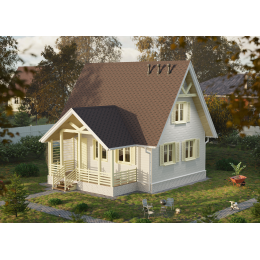 Сайдинг Premium, Брус, пломбир