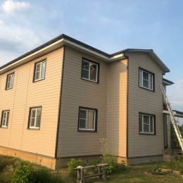 Сайдинг Premium, Брус, крем-брюле