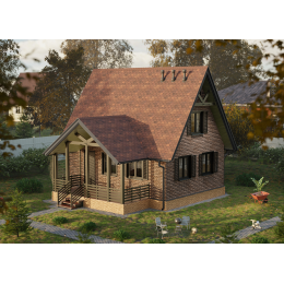 Софит Premium, T4 с центральной перфорацией, каштан