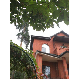 Колено 45˚ для водосточной трубы LUX, шоколад