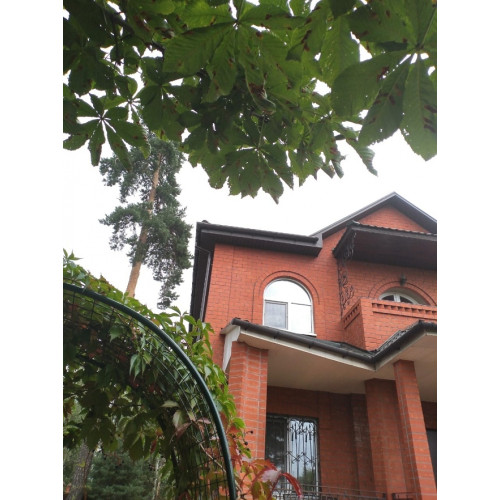 Колено 45˚ для водосточной трубы LUX, шоколад