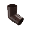 Колено 72˚ для водосточной трубы Premium, шоколад