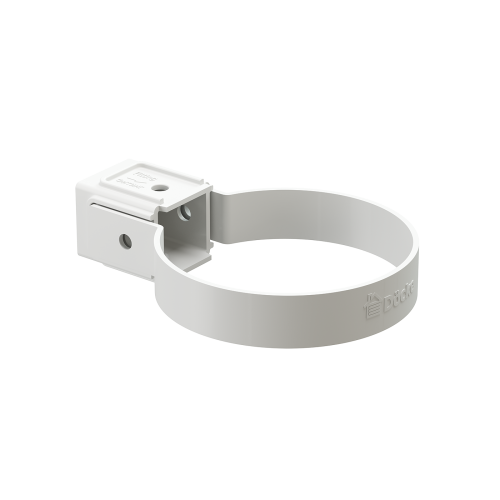 Хомут универсальный для водосточной трубы Standard, белый