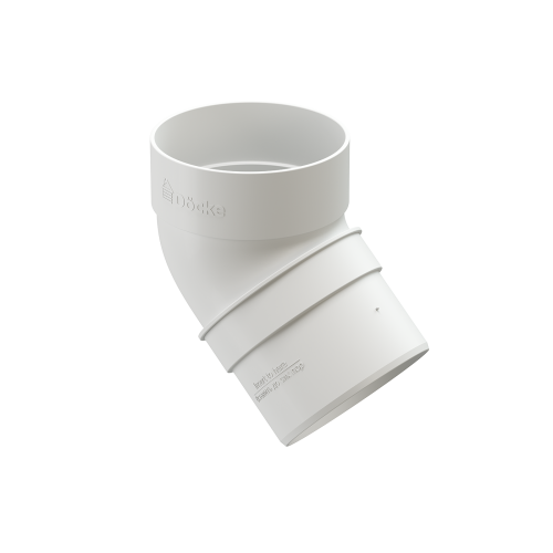 Колено водосточное 45˚ Standard, белый