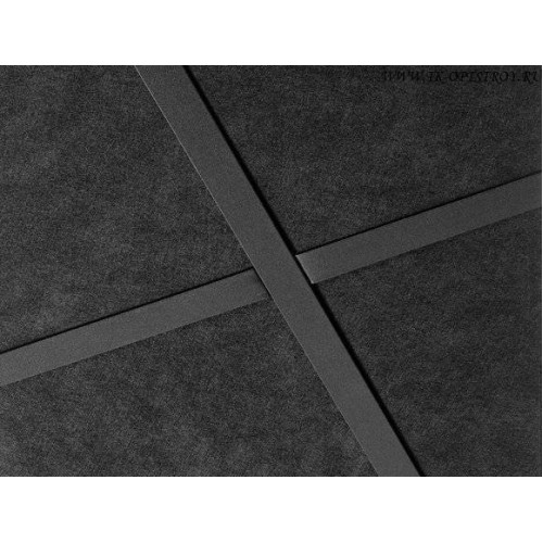 35301401 Потолочная плита Focus A T24 Dark Diamond (Фокус черный) Экофон 600x600x20