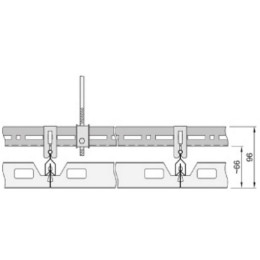 Металлическая панель CLIP-IN Metal Plain R-Clip F с фаской 400x1800x33 арт.BP2063M6C1