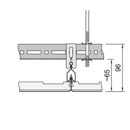 Металлическая панель CLIP-IN Metal Q-Clip без фаски Перфорация Rg 0501600x600x33 ммарт.BP4955M6C1