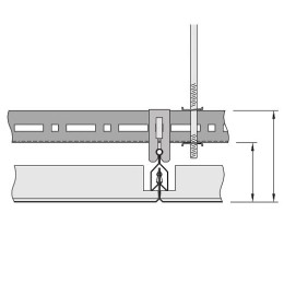 Металлическая панель CLIP-IN Metal V-Clip Plain 1200x300 мм цвет RAL9010 Bioguardарт.BPCS9856M6B1L120AB