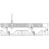 Металлическая панель HOOK-ON Metal Перфорация Rg 2516R-H 200 400x2700x50 арт.BP3849M6G1