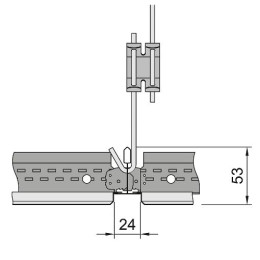 Металлическая панель LAY-IN Metal Экстра Микроперфорация Rg 0701 с флисомTegular 11 F 600x600x11 арт.BP3839M6D2