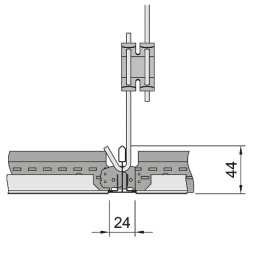 Металлическая панель LAY-IN Metal Экстра МикроперфорацияRg 0701 с флисомTegular 2 600x600x15 арт.BP2786M6H2