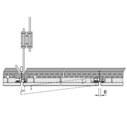 Металлическая панель LAY-IN Metal Микроперфорация Rd 1522Axal Vector 300x600x24 арт.BP2580M6H1