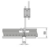 Металлическая панель LAY-IN Metal Перфорация Rg 2516 с флисомMicroLook 8 1200x600x8 арт.BP3721M6H2