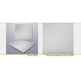 Потолочная панель ПВХ 600х600 (Полоса CH6501)