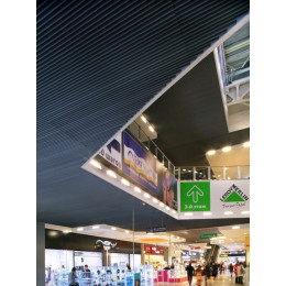 Пластинообразный реечный потолок A90SP металлик, Албес (комплект)