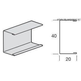 C-канал 20x40 RAL9006