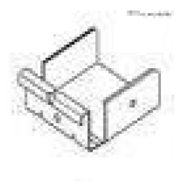 Cross connector for Bandraster 100 mm wide