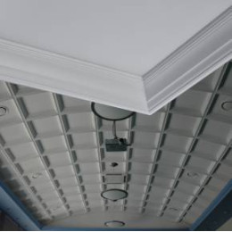 Гипсовая потолочная панель К – 002 «Кессон с гладким вкладышем» 600х600 board