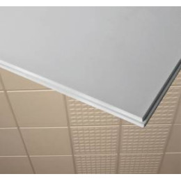 Гипсовая потолочная панель Т – 106 «Гладкая» 600х600 tegular