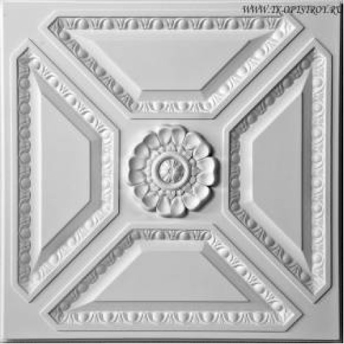 Гипсовая потолочная панель Е – 001 «Капелла» 600х600 board