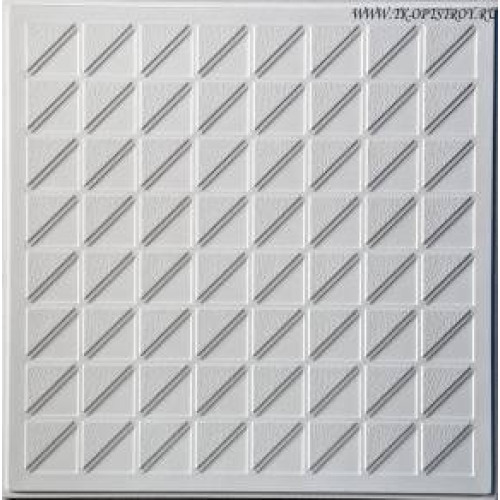 Гипсовая потолочная панель G – 316 «Мелкий квадрат» 600х600 board