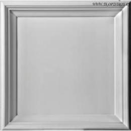 Гипсовая потолочная панель К – 002 «Кессон с гладким вкладышем» 600х600 board