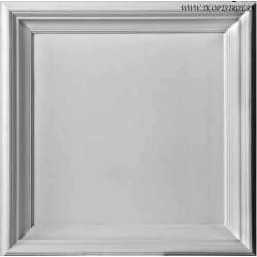 Гипсовая потолочная панель К – 002 «Кессон с гладким вкладышем» 600х600 board