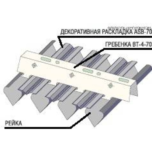 Гребенка BT-4 дизайн. Порошковое покрытие рекуперированной краской