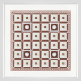 Алюминиевый кассетный потолок Clip in 450х450, модель Д-1-15