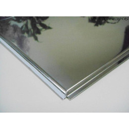 Кассетный потолок AP600 Line (Board) хром А740 Эконом 600x600