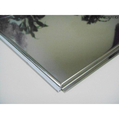 Кассетный потолок AP600 Line (Board) хром А740 Эконом 600x600