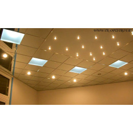 Кассетный потолок AP600 Line (Board) золото А111 Эконом 600x600