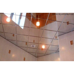 Кассетный потолок AP600 Line суперхром А741 Эконом 600x600