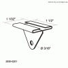 Клипса Baffle (Бафл) С3 0201, Белый