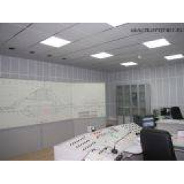 Панель Акустическая Sound Prim стеновая 600*600*50-Е А902rus/F d=2.0(3.0) белый матовый перф. (алюм.) в сборе