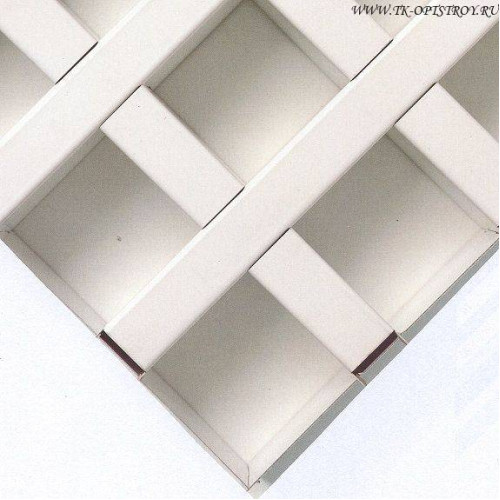 Потолочная плита Cellio C64 75x75x37 RAL 9006 Серый (собранный)