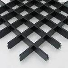 Потолок Грильято 200x200 h=40 черный (Cesal)