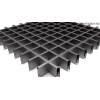 Потолок Грильято 75x75 h=40 матовый металлик RAL 9006 (Cesal)