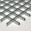 Потолок Грильято 75x75 h=40 серебристый металик RAL 9007 (Cesal)