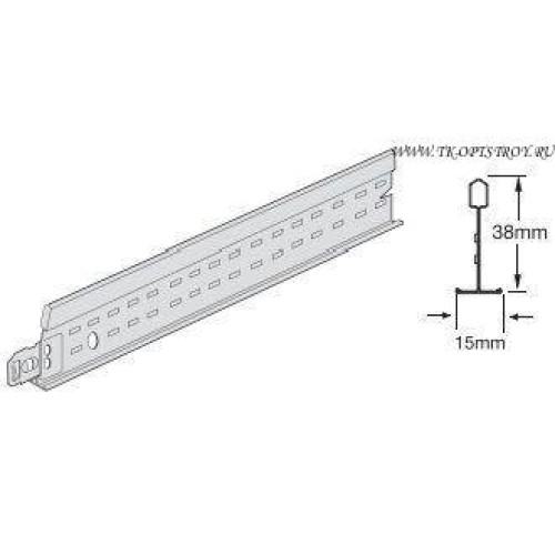 Prelude 15 TL Cross tee unslotted 1800 x 38 мм