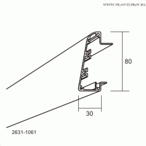 Профиль Connect Edge (Коннект Эйдж) 1061, Белый
